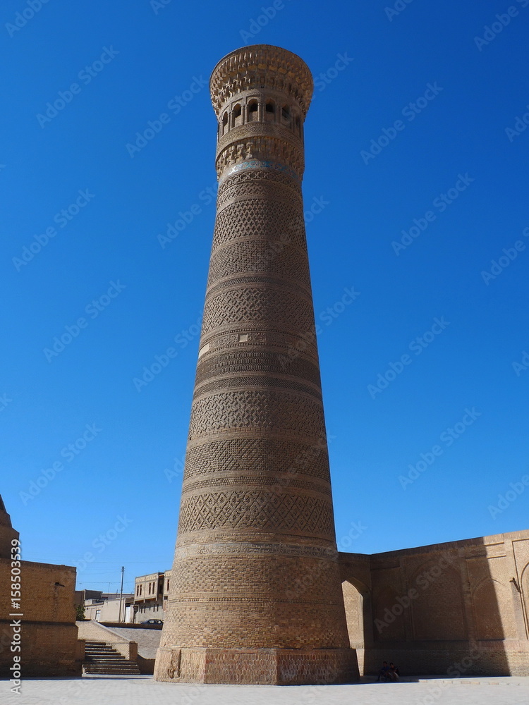 Minaret of Kalyan Mosque in Buhara, Uzbekistan