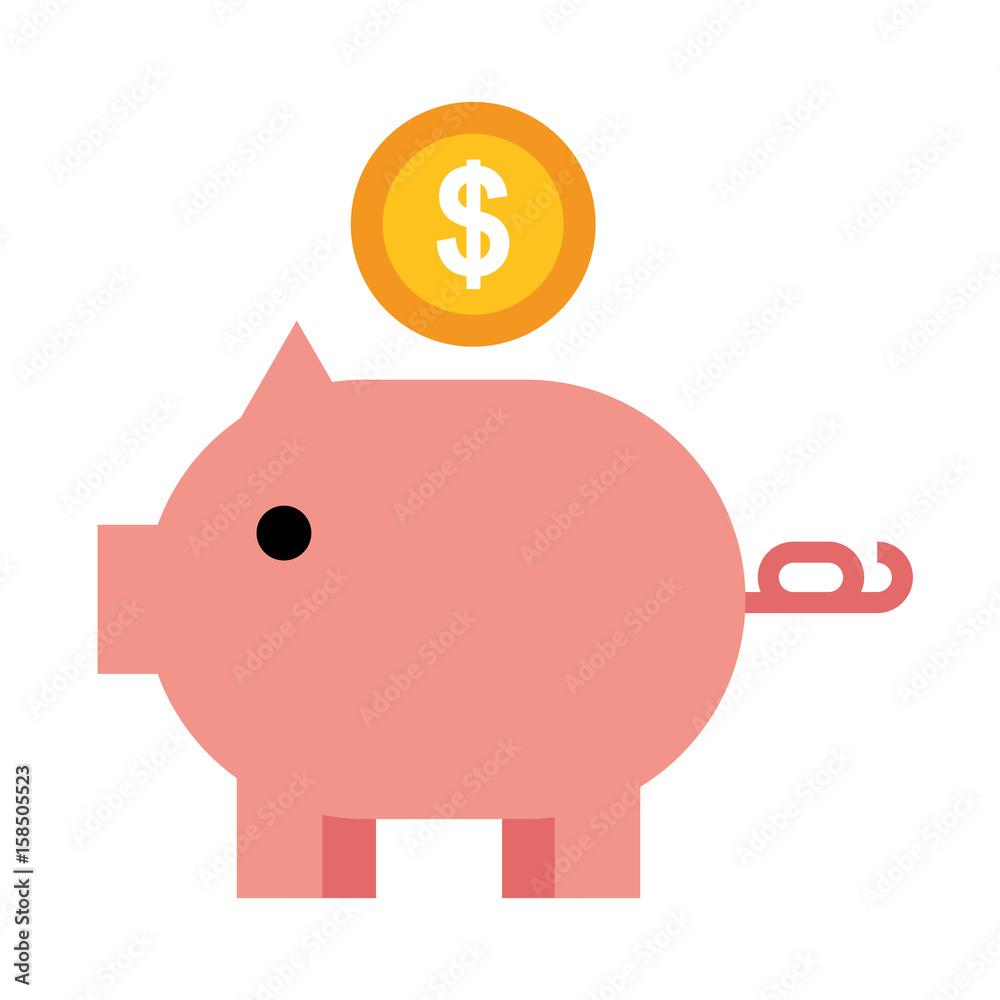 piggy savings isolated icon vector illustration design piggy savings isolated icon vector illustration design