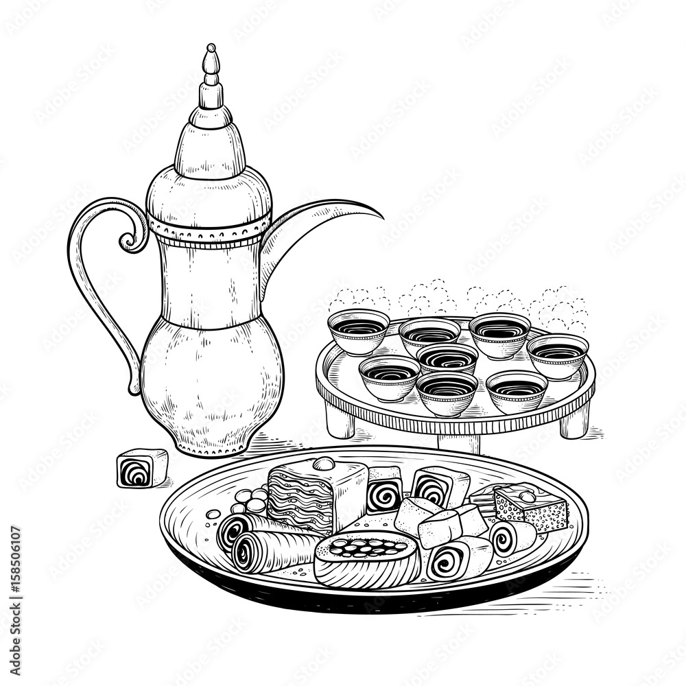 Plate Clipart Plate Cup  Draw Cup And Plate  550x550 PNG Download  PNGkit