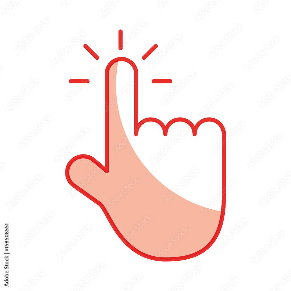 hand pointer isolated icon vector illustration design hand pointer isolated icon vector illustration design