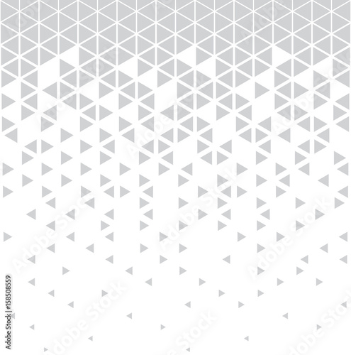 abstract geometric triangle halftone gradient seamless vector pattern