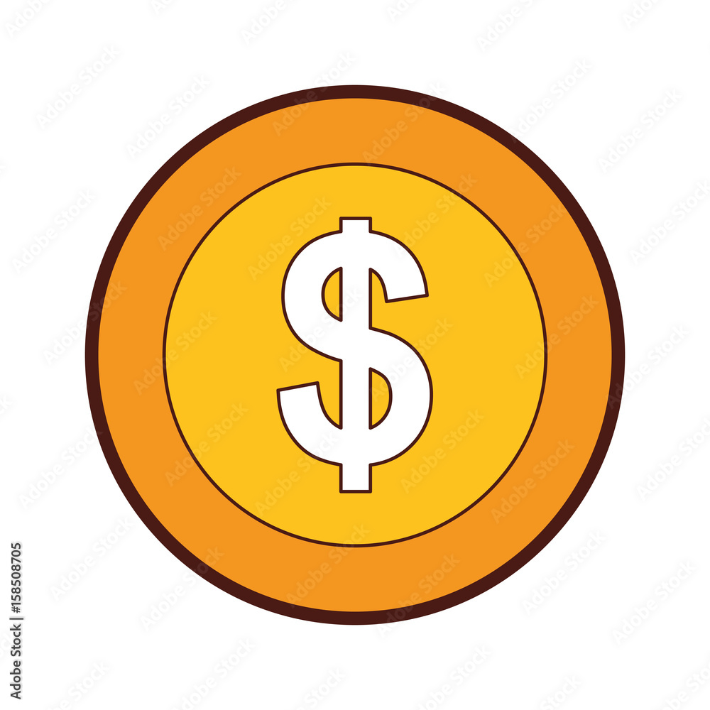 coin money isolated icon vector illustration design coin money isolated icon vector illustration design