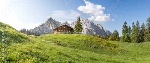 Panoramic view in the Austrian mountains