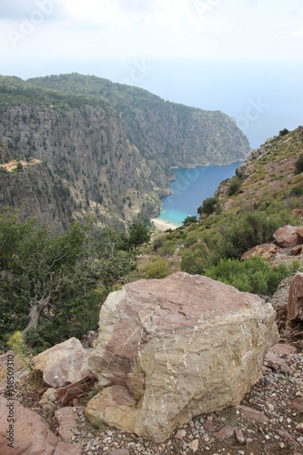 A view of a beautiful scenic bay at Kabak in Turkey, 2017