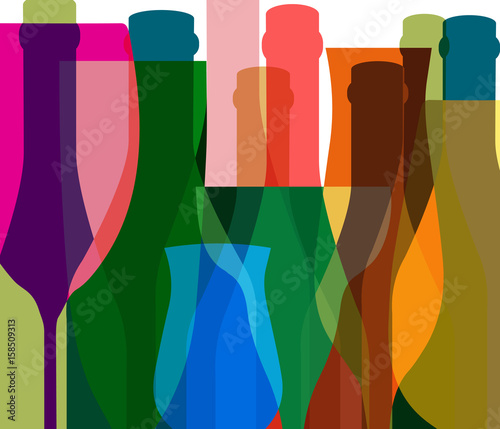 Glasses to alcohol vector