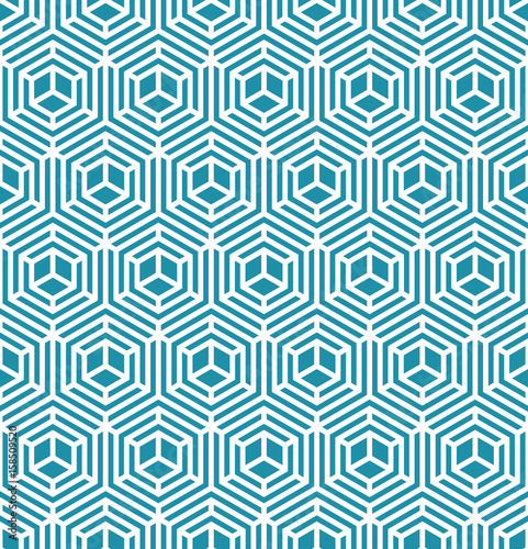abstract geometric hexagon unique graphic pattern background