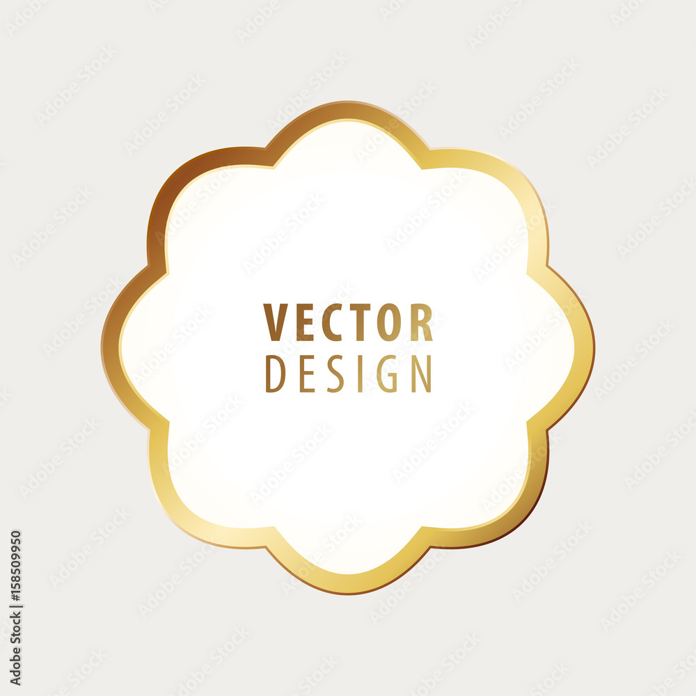 High Quality Luxury Frame on Gray Background . Vector Isolated Illustration High Quality Luxury Frame on Gray Background . Vector Isolated Illustration