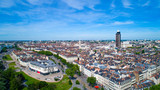 Photographie aérienne du centre de Nantes, en Loire Atlantique, France