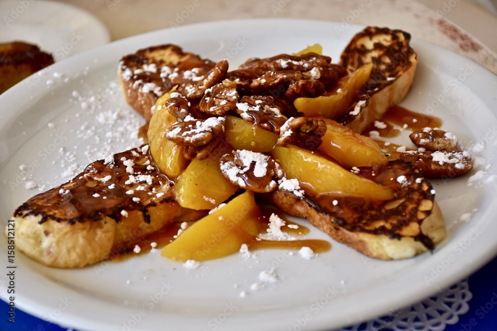 Peach pecan french toast Peach pecan french toast