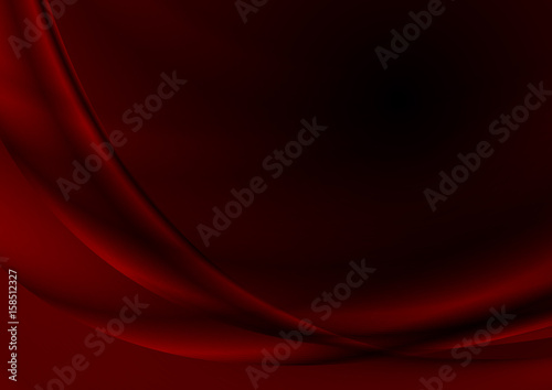 Dark red abstract silk waves background