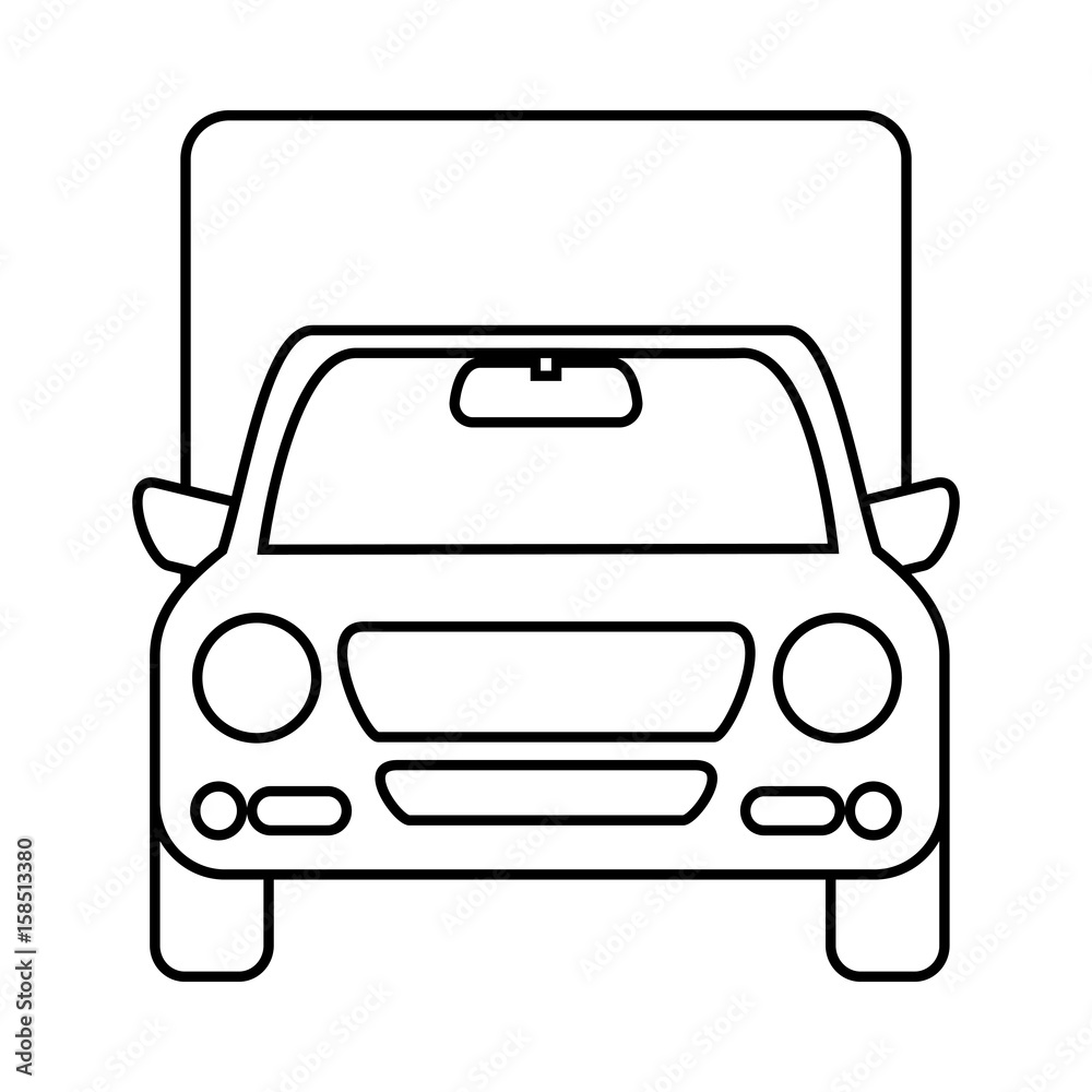 cargo truck icon over white background. vector illustration cargo truck icon over white background. vector illustration
