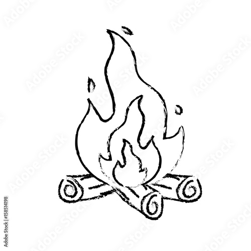 figure cute firewood to keep warm