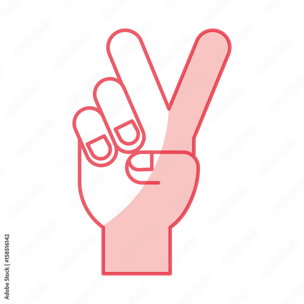 hand human peace and love symbol vector illustration design hand human peace and love symbol vector illustration design
