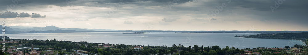 aerial view of the Lake Garda aerial view of the Lake Garda