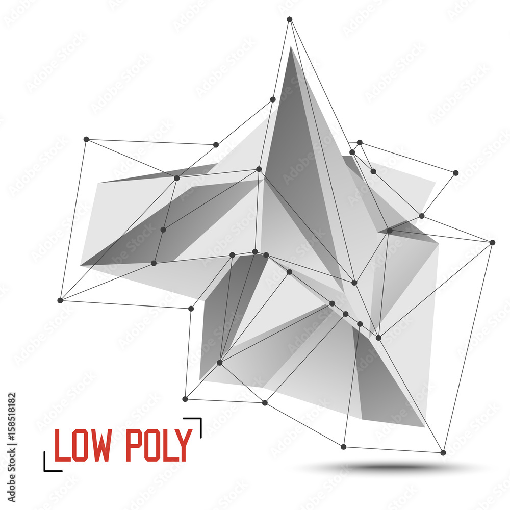 Low Polygon Geometry Vector Element. Abstract Polygonal Geometric Shape. Lowpoly Minimal Style Art Illustration. Low Polygon Geometry Vector Element. Abstract Polygonal Geometric Shape. Lowpoly Minimal Style Art Illustration.