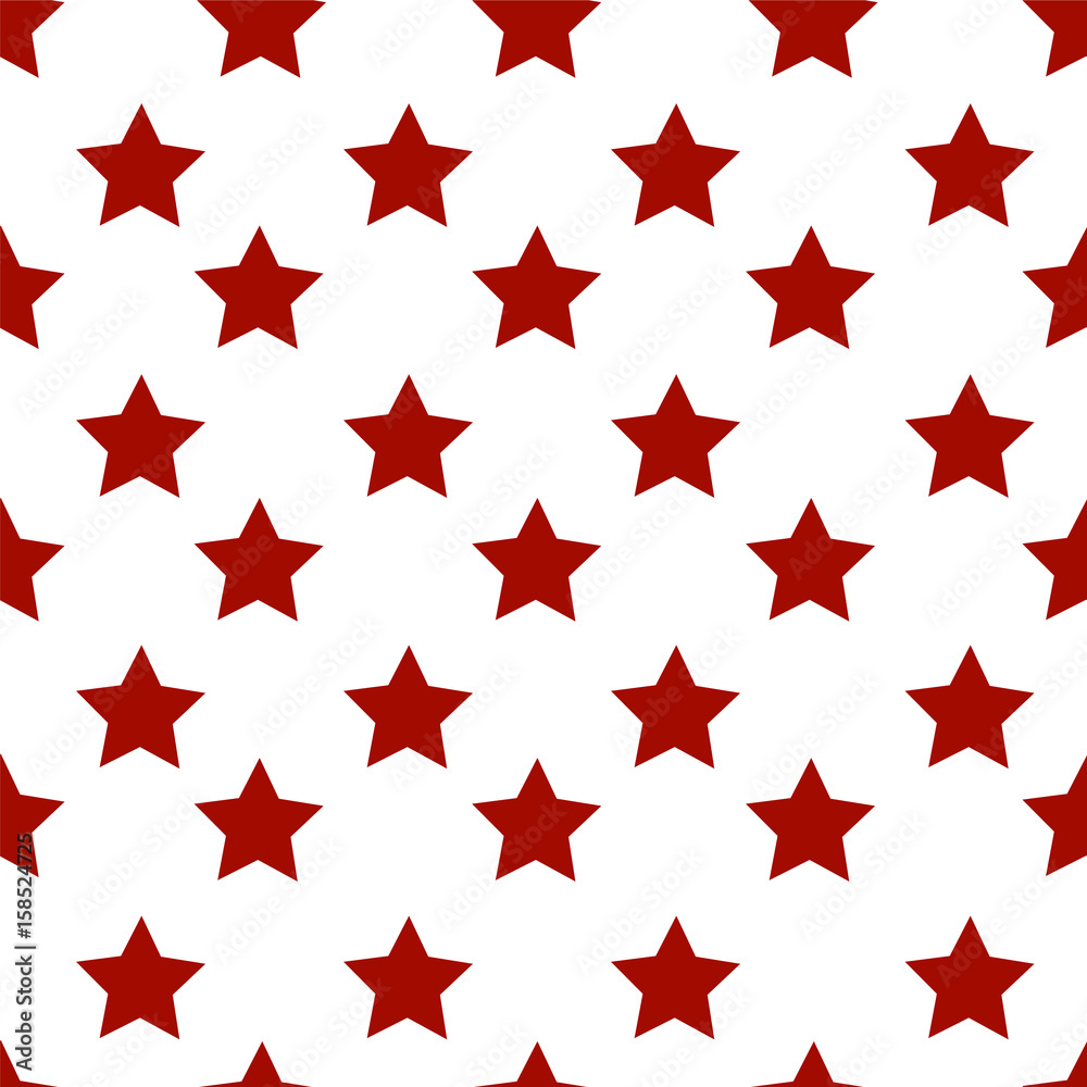 Seamless background of red stars