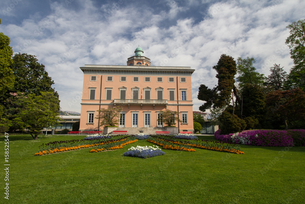 Villa Ciani in Parco Civio by the lake of Lugano, Switzerland