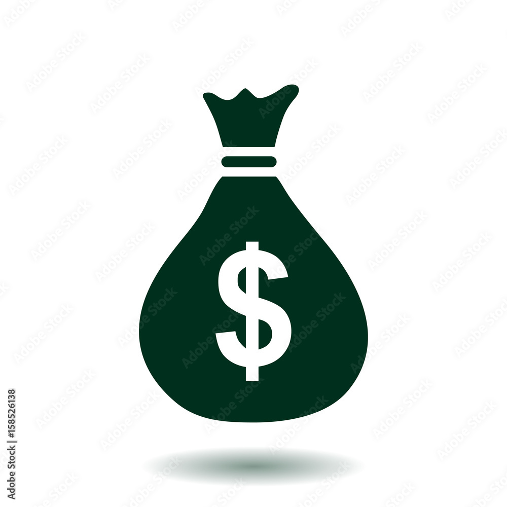 Dollar USD currency symbol. Flat design style. Dollar USD currency symbol. Flat design style.