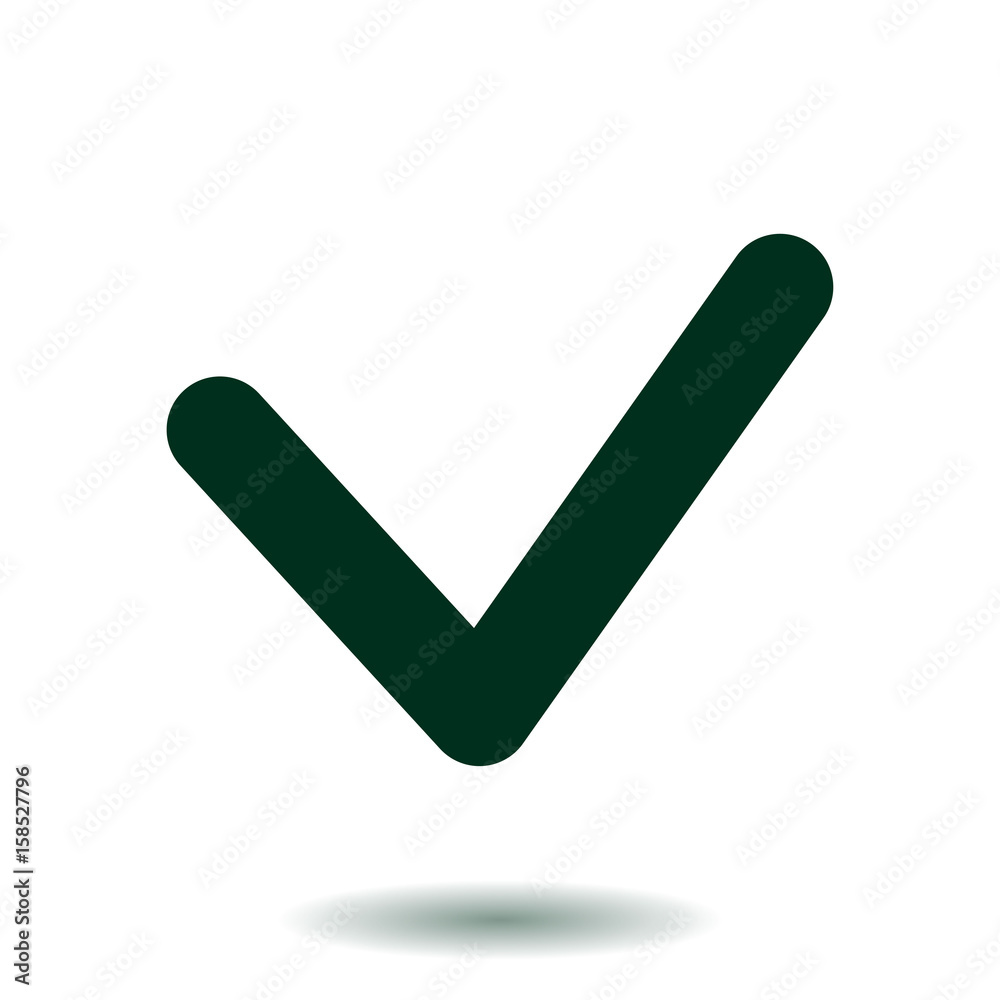 Yes icon, vector illustration. Flat design style. Yes icon, vector illustration. Flat design style.