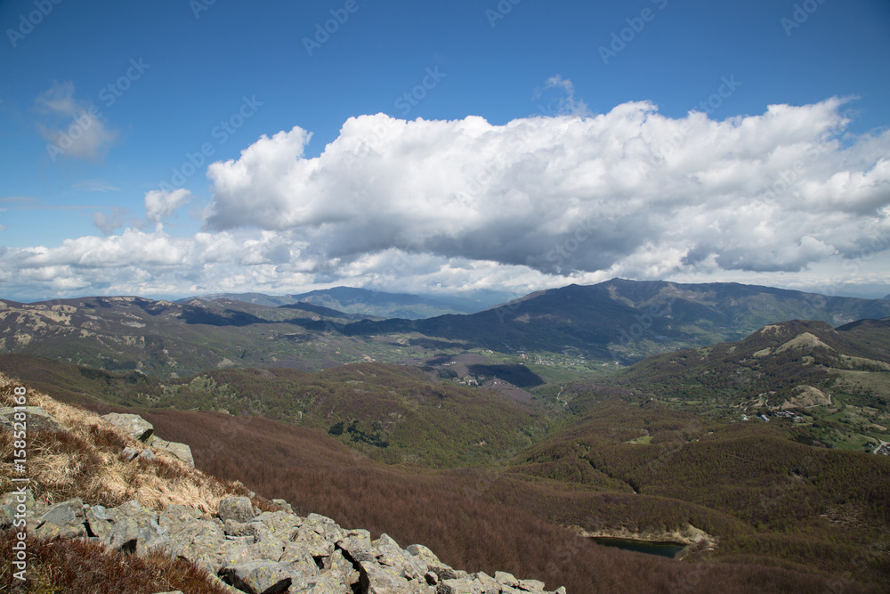 Vista dal Monte Malpasso, Parco nazionale dell'Appennino Tosco-Emiliano; View from the summit Canuti