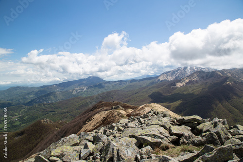 Vista dal Monte Malpasso, Parco nazionale dell'Appennino Tosco-Emiliano; View from the summit Canuti