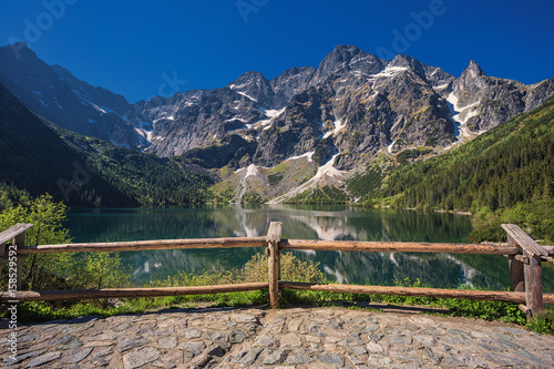 Tatra mountains and Eye of the Sea in Poland