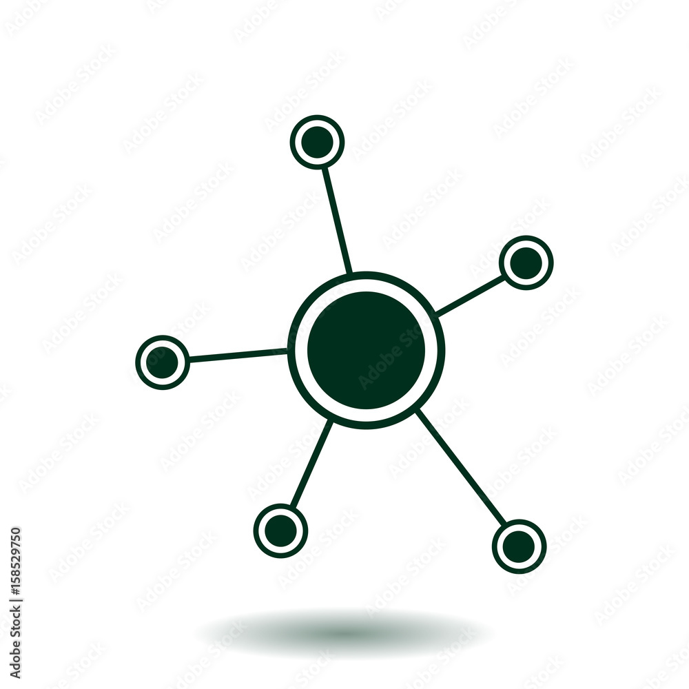 Social network single icon. Global technology. The network of social connections in the business. Social network single icon. Global technology. The network of social connections in the business.