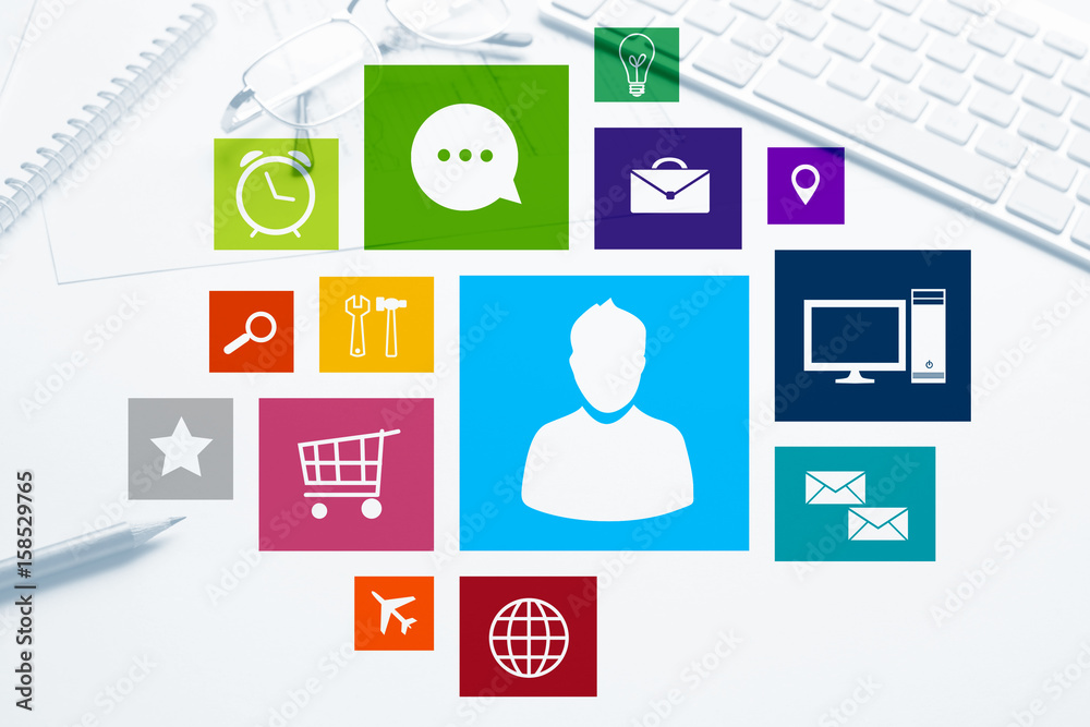 Interface design for mobile and web application