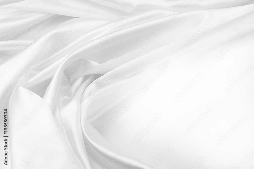 Fototapeta premium White silk fabric