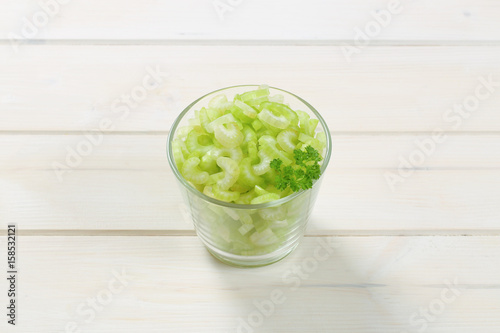 chopped celery stems