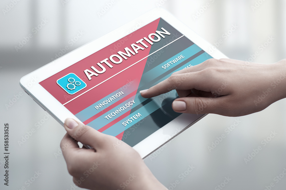 Automation Software Technology Process System Business concept Automation Software Technology Process System Business concept
