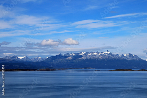 Mountains behind the beagle channel, Ushuaia, Tierra Del Fuego, Argentina