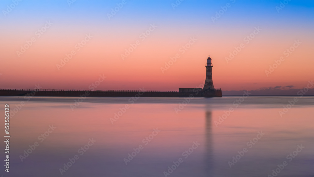 Roker Lighthouse at Sunrise