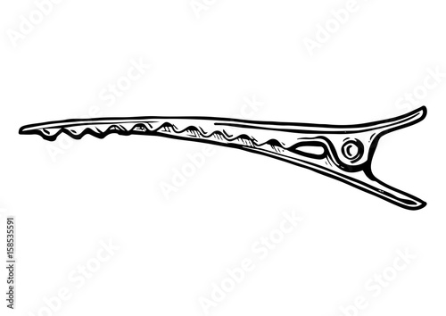 barrette alligator hair clip