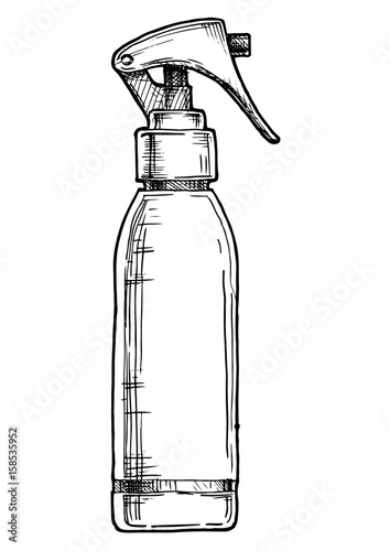 illustration of hair spray