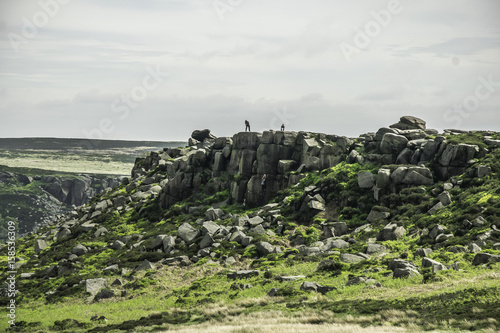 Obraz na płótnie WSPINACZKA W PEAK DISTRICT, WIELKA BRYTANIA w salonie