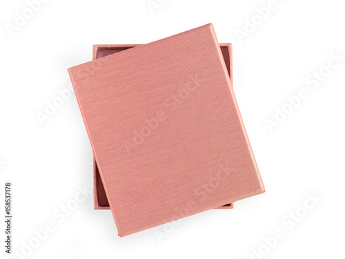 Beige gift  box. Isolated o...