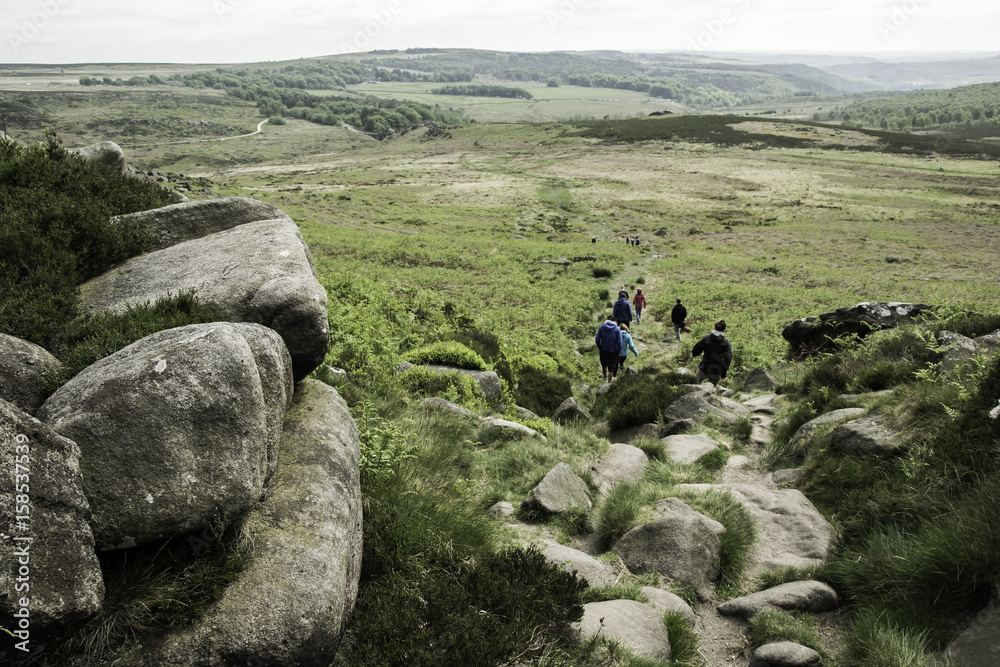 WSPINACZKA, STONAGE EDGE, PEAK DISTRICT, WIELKA BRYTANIA