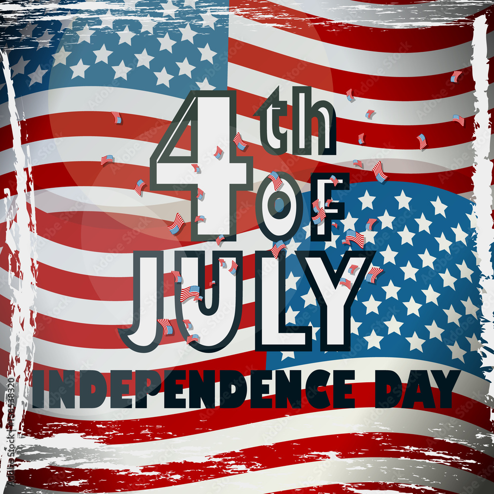 Obraz premium fourth of july. Happy independence day