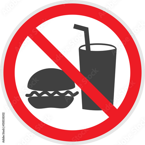 No Food or Drink Sign