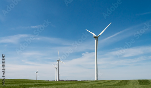 Wallpaper Mural wind turbines in green feild Torontodigital.ca
