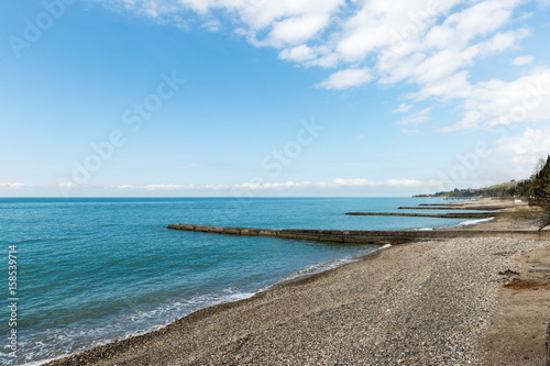 Empty sea beach