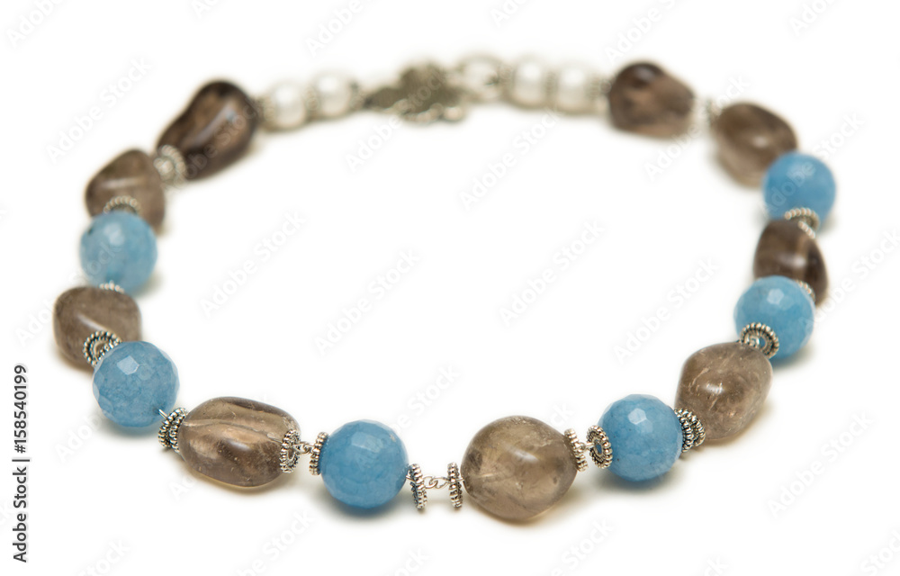 Nice necklace isolated on white background Nice necklace isolated on white background