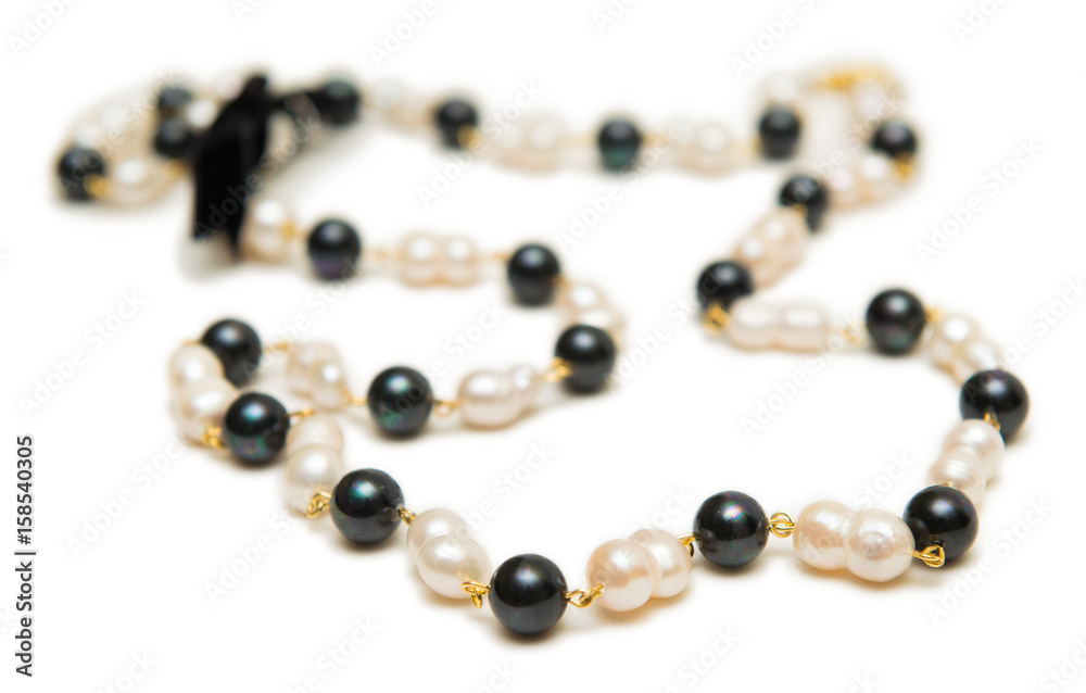 Nice necklace isolated on white background Nice necklace isolated on white background