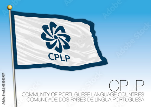 Cplp flag, Portuguese speaking country organizations photo