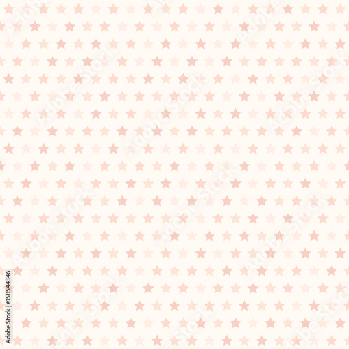 Rose striped star pattern. Seamless vector