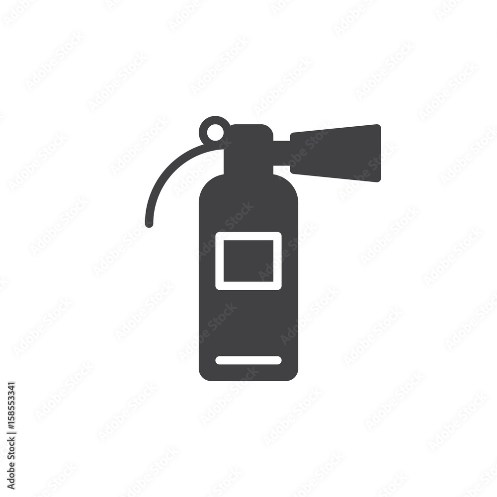 Fire extinguisher icon vector, filled flat sign, solid pictogram isolated on white. Symbol, logo illustration. Pixel perfect Fire extinguisher icon vector, filled flat sign, solid pictogram isolated on white. Symbol, logo illustration. Pixel perfect