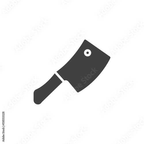 Cleaver, hatchet icon vector, filled flat sign, solid pictogram isolated on white. Symbol, logo illustration. Pixel perfect