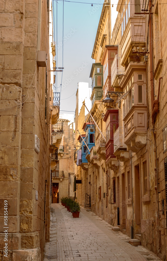 Old Narrow Street in Malta A