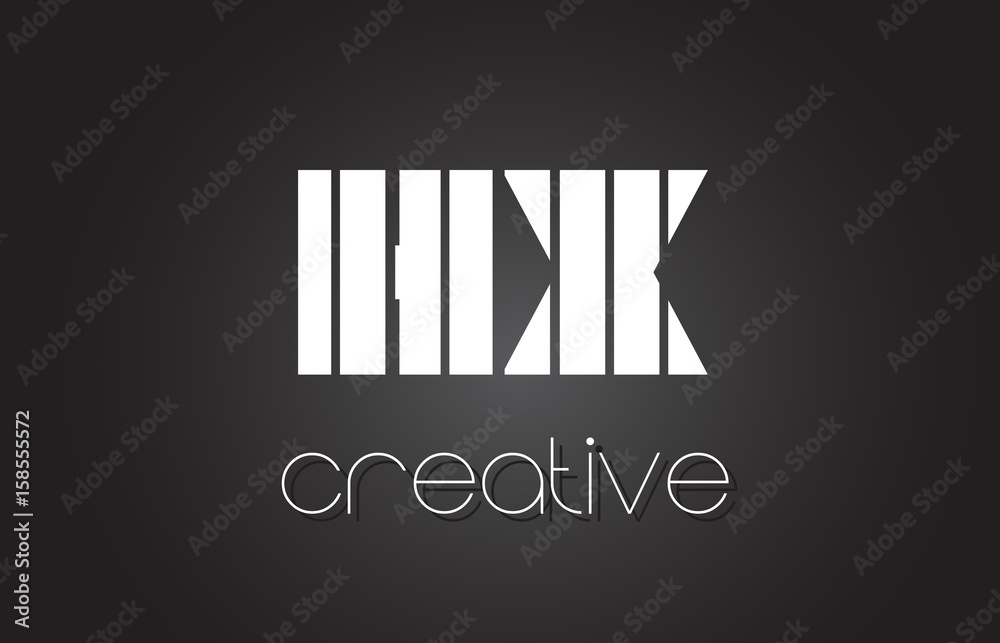 HX H X Letter Logo Design With White and Black Lines. HX H X Letter Logo Design With White and Black Lines.